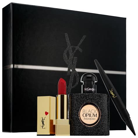 black opium yves saint laurent set|opium gift sets on offer.